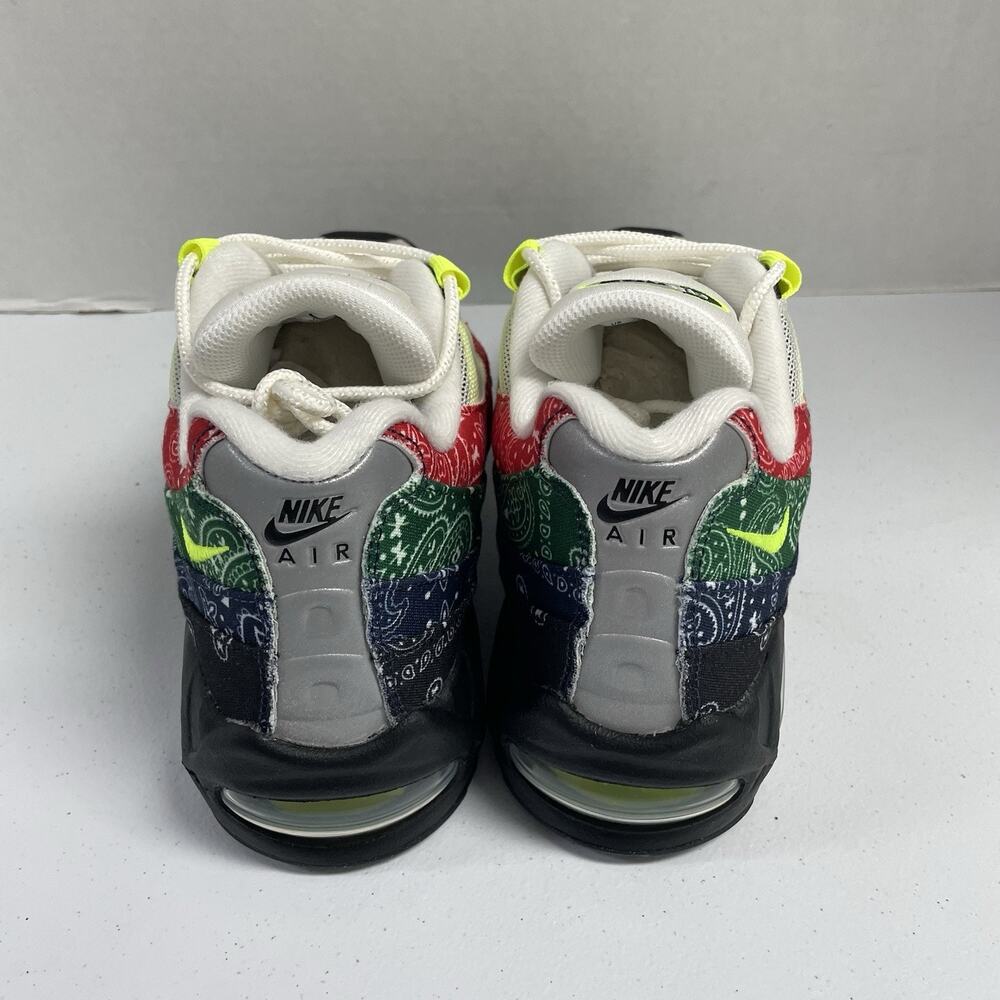 Nike Air Max 95 OG Big Bubble Paisley Neon IQ0620 100 Size 9 Men Bandana Print - Picture 2 of 7